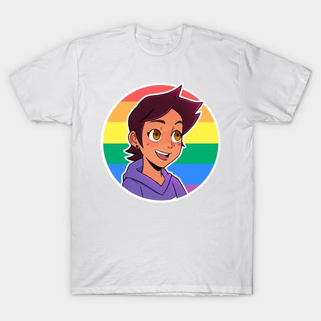 Pride Flag Light T-Shirt by HeyMrDeath